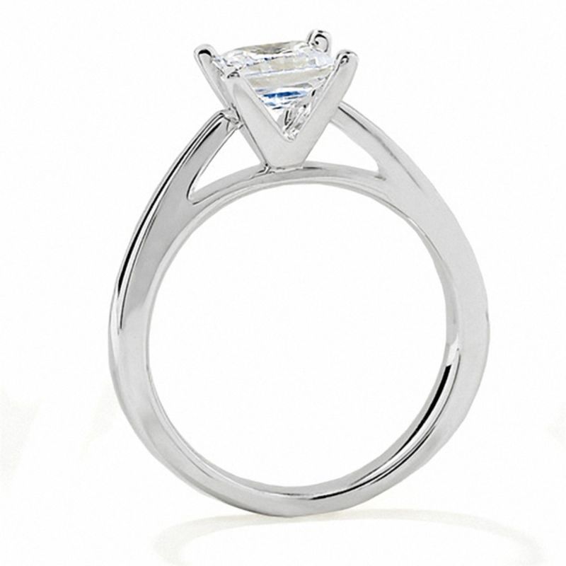 Celebration Lux® 1-1/2 CT. Princess-Cut Diamond Solitaire Engagement Ring in 14K White Gold (I/SI2)