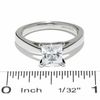 Thumbnail Image 3 of Celebration Lux® 1-1/2 CT. Princess-Cut Diamond Solitaire Engagement Ring in 14K White Gold (I/SI2)