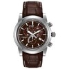Thumbnail Image 1 of Men's Citizen Eco-Drive® Stainless Steel Chronograph Watch with Brown Dial and Brown Strap (Model: AT0550-11X)