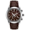 Thumbnail Image 0 of Men's Citizen Eco-Drive® Stainless Steel Chronograph Watch with Brown Dial and Brown Strap (Model: AT0550-11X)