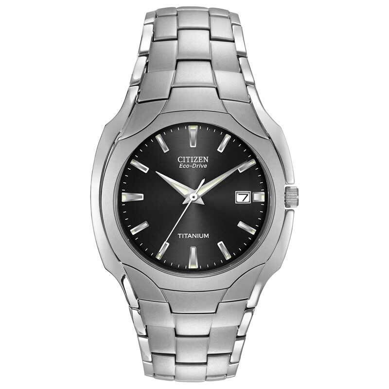 Main Image 1 of Men's Citizen Eco-Drive® Paradigm Titanium Watch with Black Dial (Model: BM6560-54H)