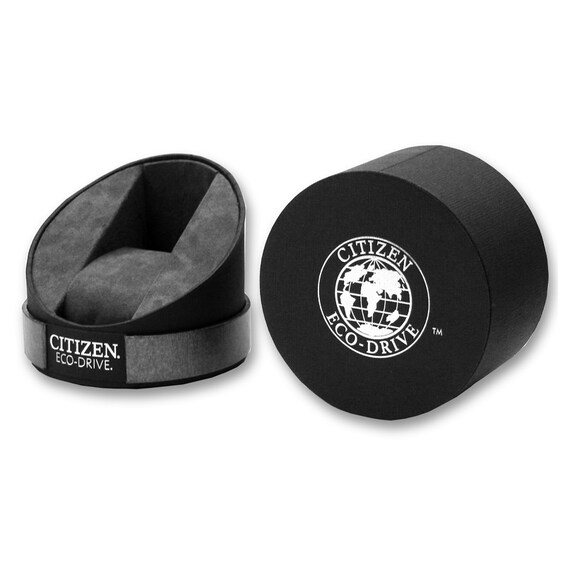 Men's Citizen Eco-DriveÂ® Black Chronograph Watch with Black Dial and Strap (Model: At0550-03E)