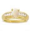 Thumbnail Image 1 of Opal & Diamond Ring in 10K Gold