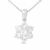 Thumbnail Image 1 of Sterling Silver Lab-Created White Sapphire Pendant