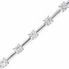 Thumbnail Image 1 of Lab-Created White Sapphire Bracelet in Sterling Silver