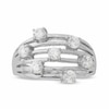 Thumbnail Image 1 of Lab-Created White Sapphire Ring in Sterling Silver