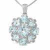 Thumbnail Image 1 of Aquamarine Pendant in Sterling Silver