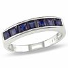 Thumbnail Image 1 of Blue Sapphire Ring in 14K White Gold