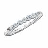 Thumbnail Image 1 of 1/15 CT. T.W. Colorless 7-Diamond Band in 14K White Gold