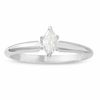 Thumbnail Image 1 of 1/2 CT. Marquise Diamond Solitaire Engagement Ring in Platinum