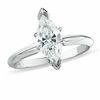 Thumbnail Image 1 of 1 CT. Marquise Diamond Solitaire Engagement Ring in 14K White Gold