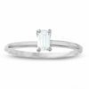 Thumbnail Image 0 of 1/2 CT. Emerald-Cut Diamond Solitaire Engagement Ring in 14K White Gold