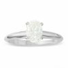 Thumbnail Image 1 of 3/4 CT. Oval Diamond Solitaire Engagement Ring in 14K White Gold