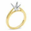 Thumbnail Image 2 of Celebration Lux® 1 CT. T.W. Princess-Cut Certified Diamond Semi-Mount in 18K Gold