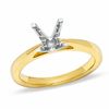 Thumbnail Image 1 of Celebration Lux® 1/2 CT. T.W. Princess-Cut Certified Diamond Semi-Mount in 18K Gold