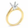 Thumbnail Image 2 of Celebration Lux® 1/2 CT. T.W. Princess-Cut Certified Diamond Semi-Mount in 18K Gold