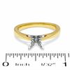 Thumbnail Image 3 of Celebration Lux® 1/2 CT. T.W. Princess-Cut Certified Diamond Semi-Mount in 18K Gold