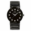 Thumbnail Image 1 of Men's Bulova Diamond Accent Black IP Bracelet Watch with Black Dial (Model: 98D001)