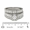 Thumbnail Image 3 of 1 CT. T.W. Certified Radiant Diamond Frame Ring in 14K White Gold