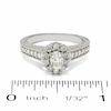 Thumbnail Image 3 of 1 CT. T.W. Certified Oval Diamond Solitaire Engagement Ring in 14K White Gold