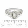 Thumbnail Image 2 of 1 CT. T.W. Certified Oval Diamond Solitaire Engagement Ring in 14K White Gold