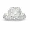 Thumbnail Image 1 of 1-1/2 CT. T.W. Star Framed Diamond Engagement Ring in 14K White Gold