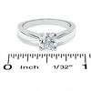 Thumbnail Image 3 of 1/2 CT. Certified Diamond Solitaire Engagement Ring in 18K White Gold