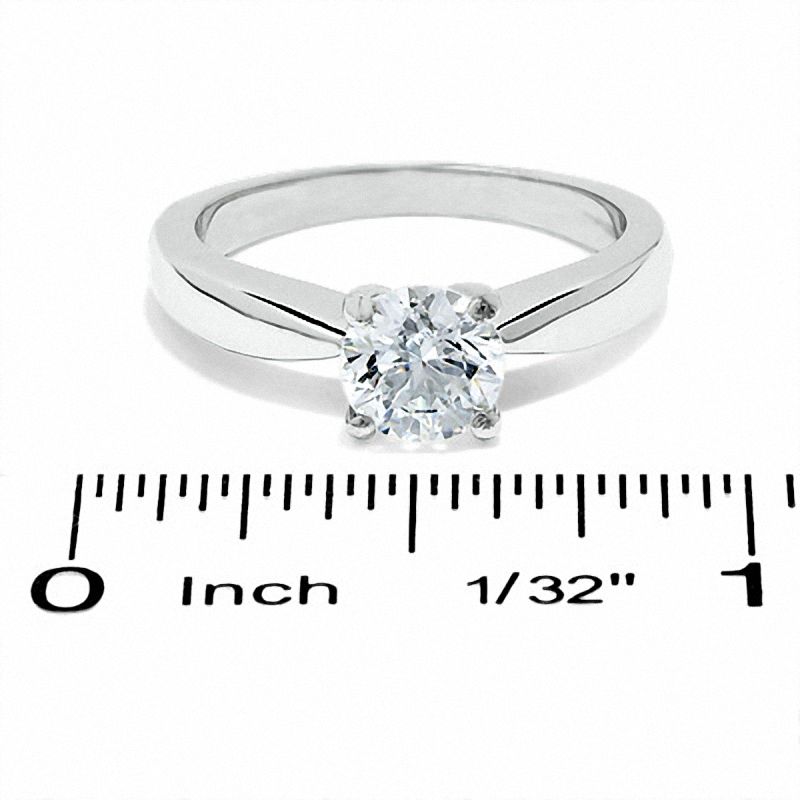 3/4 CT. Certified Diamond Solitaire Engagement Ring in 18K White Gold