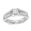 Thumbnail Image 3 of 1-1/2 CT. T.W. Princess-Cut Diamond Bridge Bridal Set in 14K White Gold