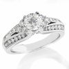 Thumbnail Image 1 of 1-1/2 CT. T.W. Diamond Engagement Milgrain Ring in 14K White Gold