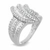 Thumbnail Image 2 of 1-1/2 CT. T.W. Diamond Ribbon Loop Ring in 14K White Gold