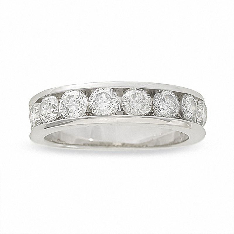 1-1/2 CT. T.W. Diamond Channel Band in 14K White Gold