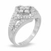 Thumbnail Image 2 of 1/2 CT. T.W. Diamond Scallop Kite Ring in 14K White Gold