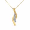 Thumbnail Image 1 of 3/8 CT. T.W. Journey Diamond Five Stone Pendant in 14K Gold