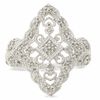 Thumbnail Image 1 of 1/7 CT. T.W. Diamond Vintage Kite Ring in 10K White Gold