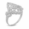 Thumbnail Image 2 of 1/7 CT. T.W. Diamond Vintage Kite Ring in 10K White Gold