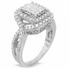 Thumbnail Image 2 of 1 CT. T.W. Diamond Double Frame Ring in 14K White Gold