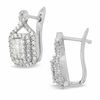 Thumbnail Image 0 of 1 CT. T.W. Diamonds Double Frame Earrings in 14K White Gold