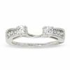 Thumbnail Image 1 of 1/2 CT. T.W. Four-Stone Diamond Pinched Wrap Solitaire Enhancer in 14K White Gold