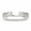 Thumbnail Image 0 of 1/2 CT. T.W. Four-Stone Diamond Pinched Wrap Solitaire Enhancer in 14K White Gold