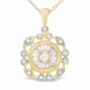 Thumbnail Image 0 of 1/3 CT. T.W. Diamond Sun Pendant in 14K Gold