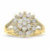 Thumbnail Image 1 of 1 CT. T.W. Diamond Split Shank Starlight Ring in 14K Gold