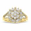 Thumbnail Image 0 of 1 CT. T.W. Diamond Split Shank Starlight Ring in 14K Gold