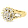 Thumbnail Image 3 of 1 CT. T.W. Diamond Split Shank Starlight Ring in 14K Gold