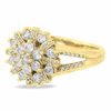 Thumbnail Image 2 of 1 CT. T.W. Diamond Split Shank Starlight Ring in 14K Gold