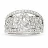 Thumbnail Image 1 of 1 CT. T.W. Diamond Scroll Ring in 14K White Gold
