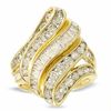 Thumbnail Image 1 of 2 CT. T.W. Diamond Seashell Ring in 10K Gold