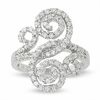 Thumbnail Image 1 of 1 CT. T.W. Diamond Secret Garden Ring in 10K White Gold