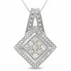 Thumbnail Image 1 of 1/2 CT. T.W. Diamond Milgrain Kite Pendant in 10K White Gold