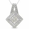 Thumbnail Image 0 of 1/2 CT. T.W. Diamond Milgrain Kite Pendant in 10K White Gold